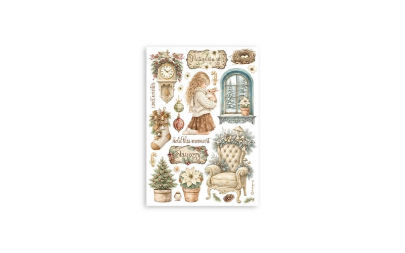 Washi Pad White Christmas Stamperia