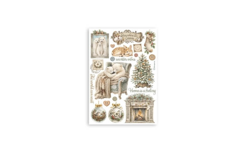 Washi Pad White Christmas Stamperia