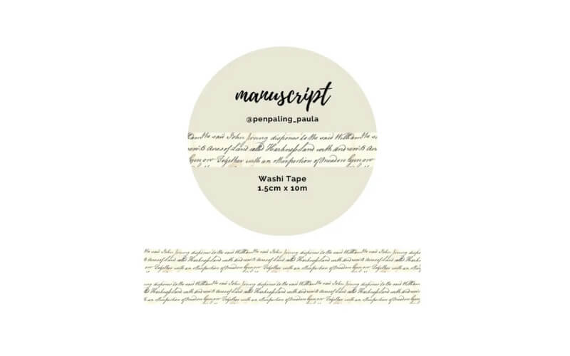 Washi-Tape Manuscript