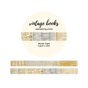 Washi Tape Vintage Books Penpaling_Paula