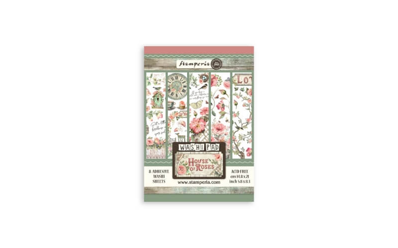 Washi pad House of Roses A5 Stamperia