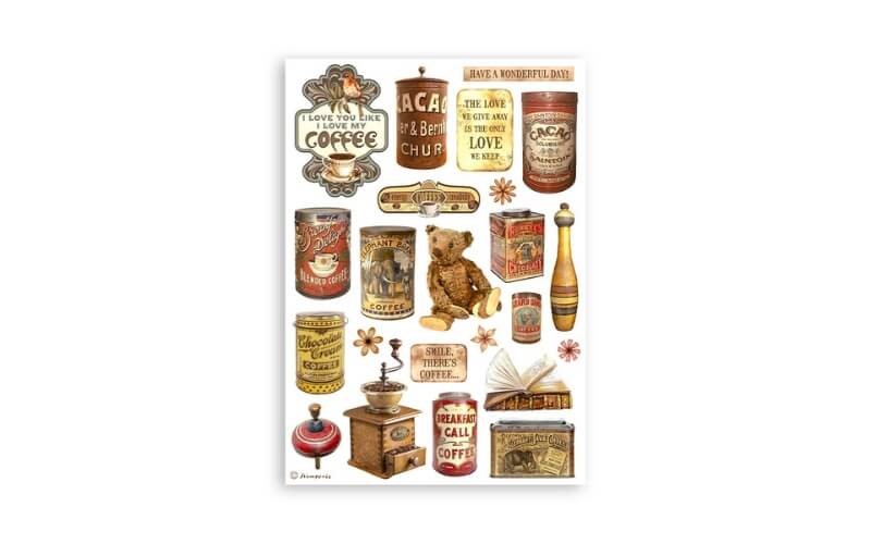 Washi-pad Koffie-Chocola Stamperia