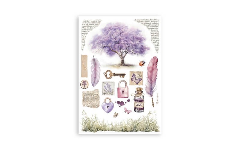 Washi-pad Lavendel Stamperia