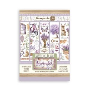Washi-pad Lavendel Stamperia
