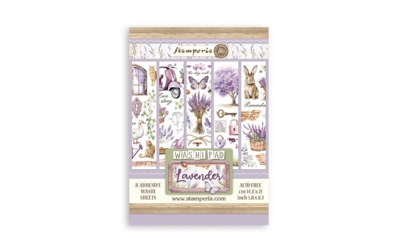 Washi-pad Lavendel Stamperia