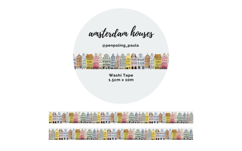 Washi-tape Amsterdamse Huisjes