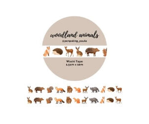 Washi-tape Bos Dieren Penpaling