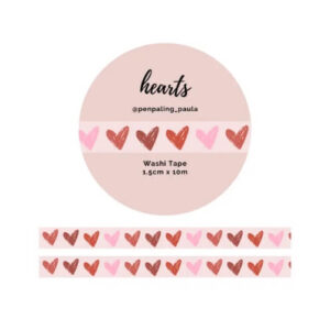Washi-tape Hartjes