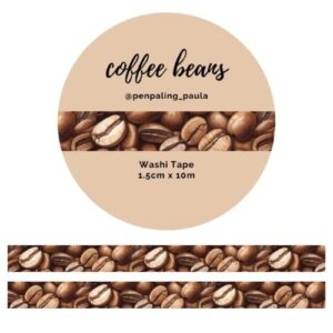 Washi-tape Koffieboontjes