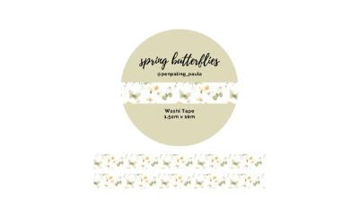 Washi-tape Lente Vlinders Penpaling