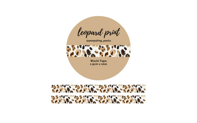 Washi-tape Luipaardprint Penpaling Paula