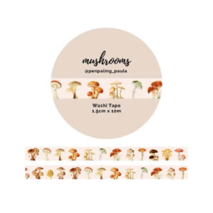 Washi-tape Paddenstoelen Penpaling Paula