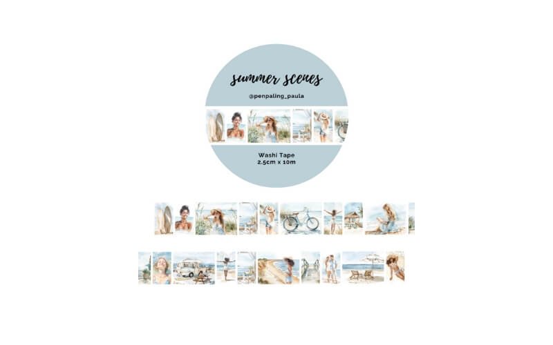 Washi-tape Summer Scenes Penpaling_Paula