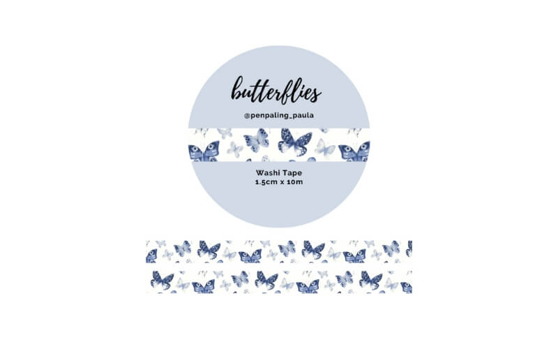 Washi-tape Vlinders Penpaling_Paula