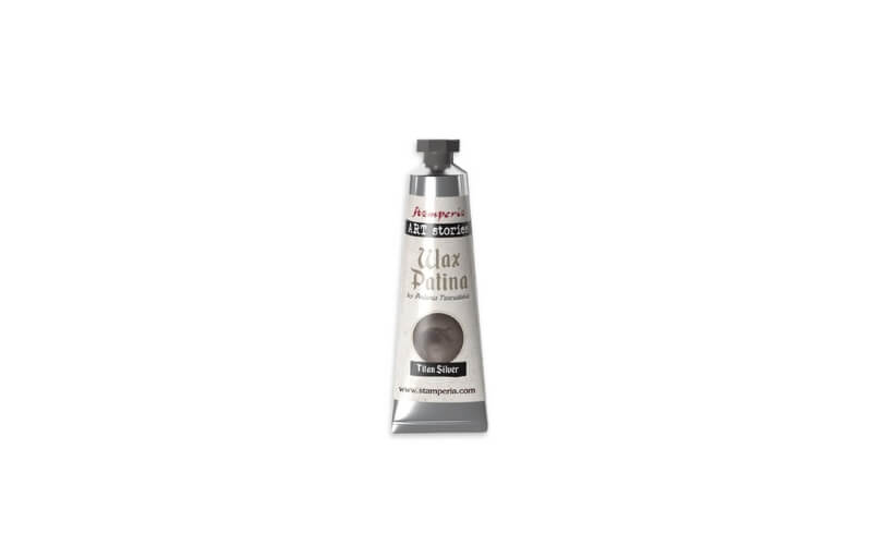 Wax Patina 40 ml Titaan Zilver Stamperia