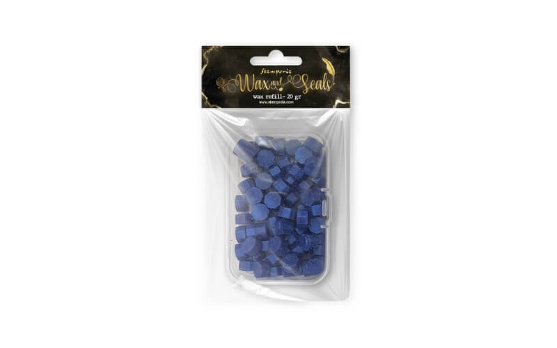 Waxblokjes Blauw 20gr. Stamperia