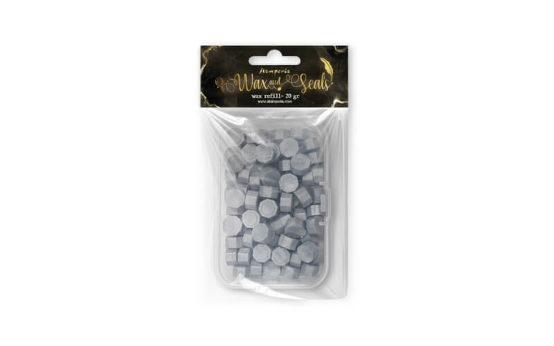 Waxblokjes Licht Zilver 20gr. Stamperia