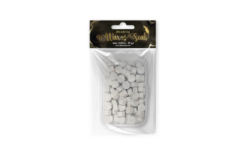 Waxblokjes Mat Wit 20gr. Stamperia