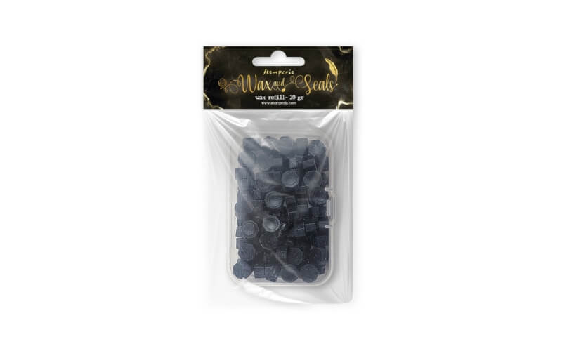 Waxblokjes Mat Zwart 20gr. Stamperia