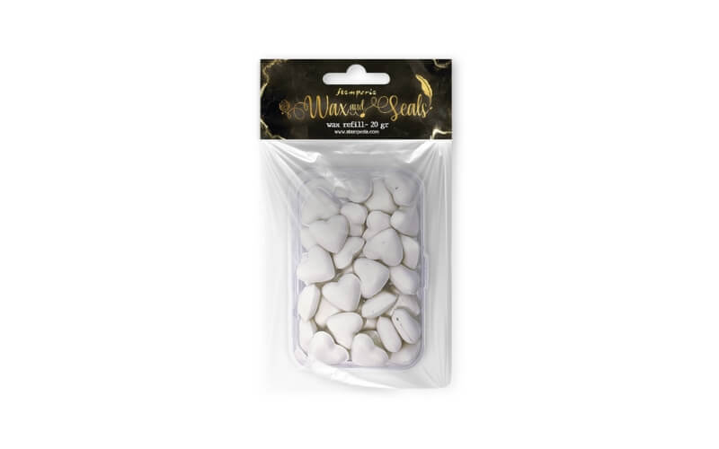 Waxblokjes Parel Wit 20gr. Stamperia