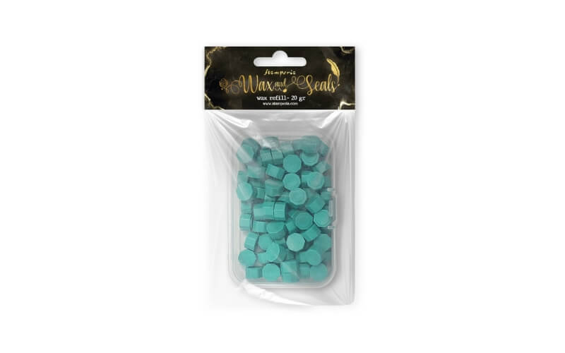 Waxblokjes Turquoise 20gr. Stamperia