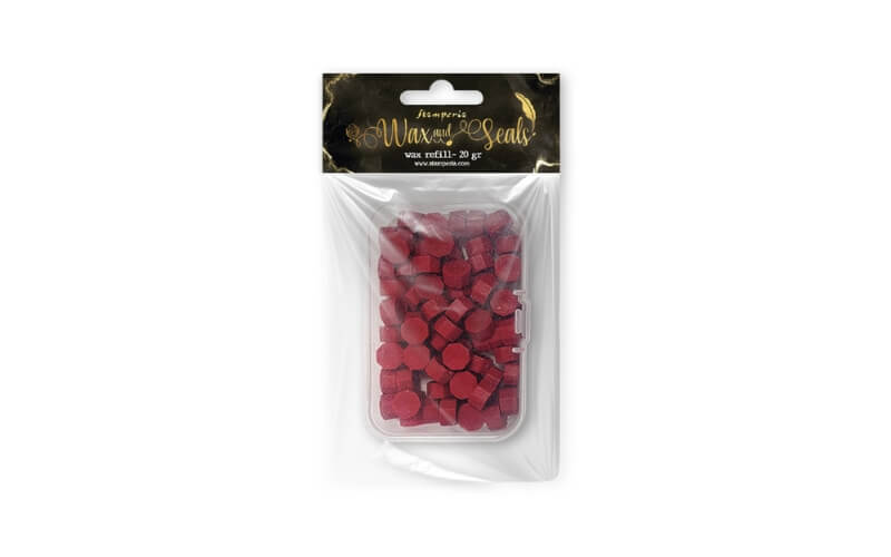 Waxblokjes Zegel Rood 20gr. Stamperia