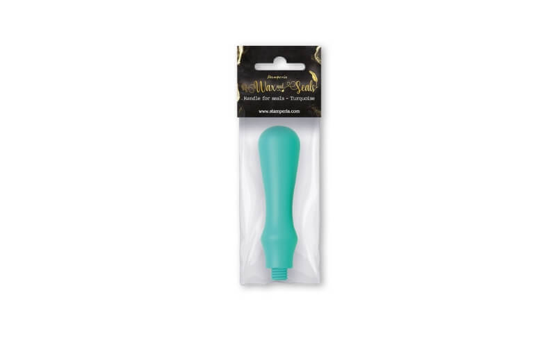 Waxzegel Handvat Turquoise Stamperia