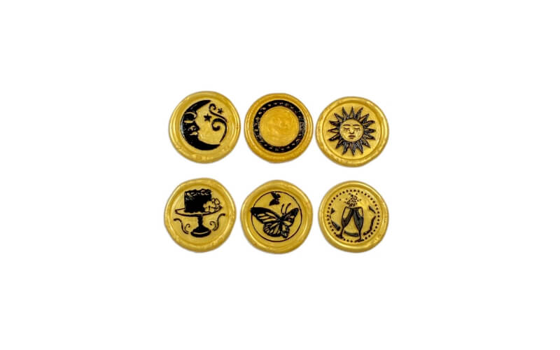 Waxzegels Set 6 'Vieringen' Stamperia