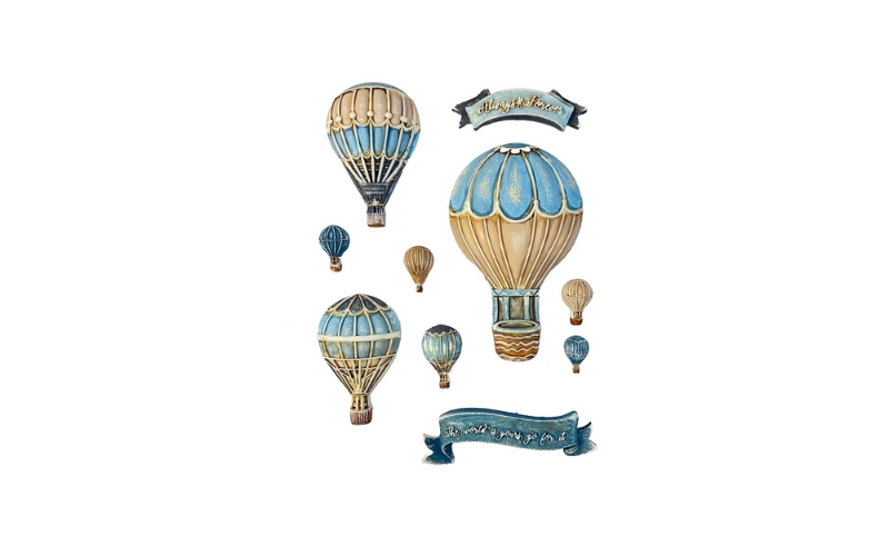 Zachte Mal A5 Timeless Luchtballon Stamperia