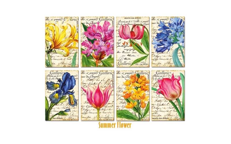 Plakboekpapier Mini Zomer Bloem Decorer
