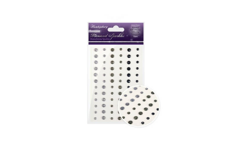 Zwart Diamant Glitter Stickers Hunkydory