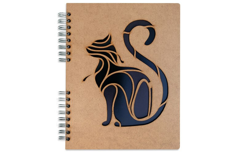 Notitieboek Hout Kat A4