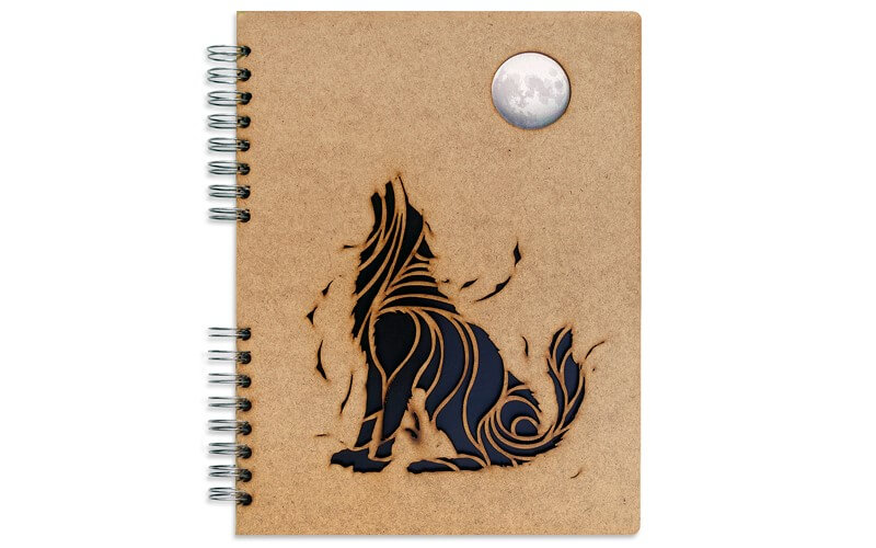 Notitieboek Hout Wolf A4